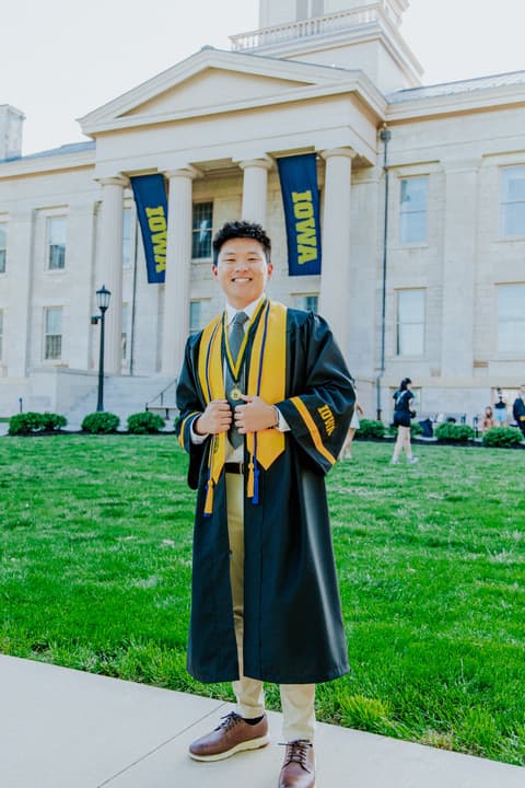 Nate Herk at University of Iowa graduation